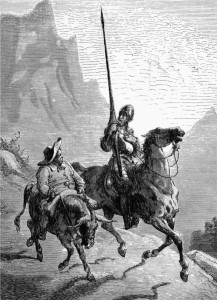 Dom Quixote e Sancho Pança. Crédito: Wikimedia Commons